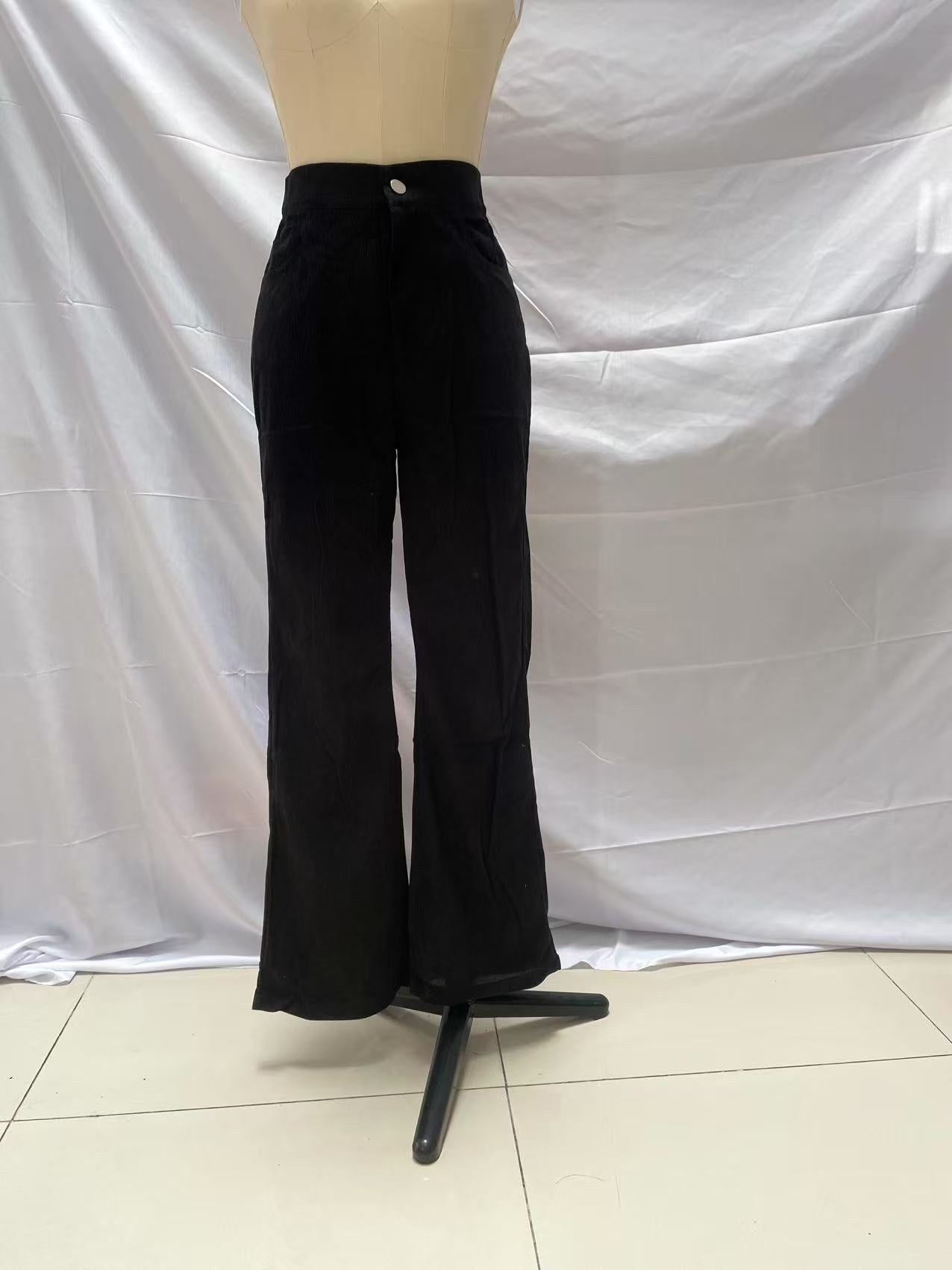 High-waisted Casual Womens Fashionable Casual Trousers