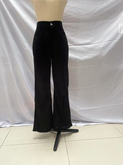 High-waisted Casual Womens Fashionable Casual Trousers