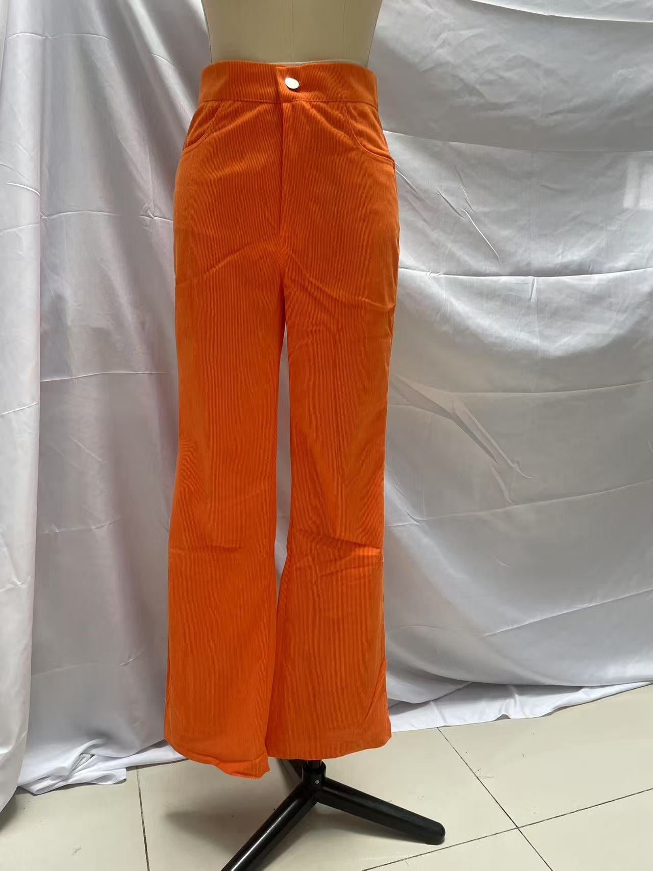 High-waisted Casual Womens Fashionable Casual Trousers