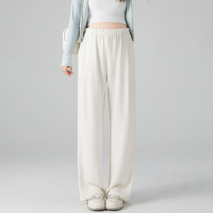 Vintage Acetate Fiber High-waisted Cool-to-the-touch Wide-leg Pants